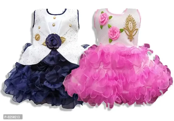 Cute Fancy Baby Girls Frocks  Dress-thumb0