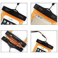 VONITY Underwater Phone Pouch for Taking Pictures | Underwater Pouch for Phone | Waterproof Bag for Phone | rain Cover for mobiles (Orange)-thumb2