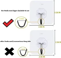 VONITY Wall Hanger Hooks | Hooks for Wall Without Drilling | Decorative Items for Bedroom | Heavy-Duty Adhesive Wall Hooks | Gadgets Latest 2023(Pack of 10)-thumb2