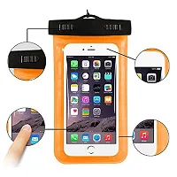 VONITY Underwater Phone Pouch for Taking Pictures | Underwater Pouch for Phone | Waterproof Bag for Phone | rain Cover for mobiles (Orange)-thumb4