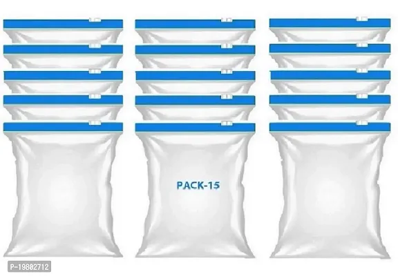VONITY Zip lock Pouches, Zip lock Bag, Seal Freezer Food Storage RE-USABLE Zipper Bags, Ziplock Bags For Fridge Storage, Food packing covers, fridge storage bagszip pouches for travel(blue)-15151