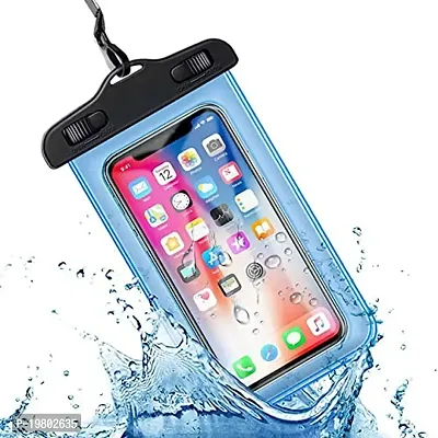 VONITY Mobile Pouch for Men Waterproof | Waterproof Cover for Mobile| Mobile Water Protection Pouch | Waterproof Bag for Swimming (Blue)