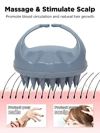 LAPREX Scalp Massager for Hair Growth, Shower Shampoo Brush, Dandruff Reducing Head Scrubber, Silicone Wide and Long Tooth Detangling Lightweight, Easy Grip with Finger Grooves PACK OF 1-thumb4