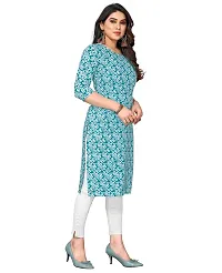 Trendy Straight Multicoloured Printed Crepe Kurta Combo For Women-thumb1