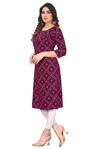 Trendy Straight Multicoloured Printed Crepe Kurta Combo For Women-thumb1