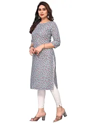 Trendy Straight Multicoloured Printed Crepe Kurta Combo For Women-thumb2