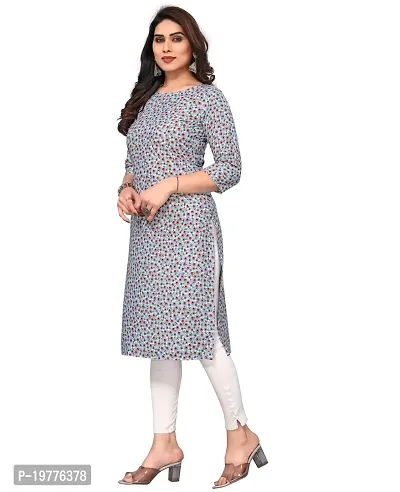 Trendy Straight Multicoloured Printed Crepe Kurta Combo For Women-thumb3