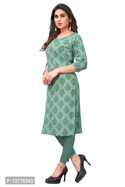 Trendy Straight Multicoloured Printed Crepe Kurta Combo For Women-thumb3