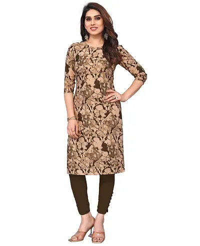 Printed Crepe A-Line Kurta