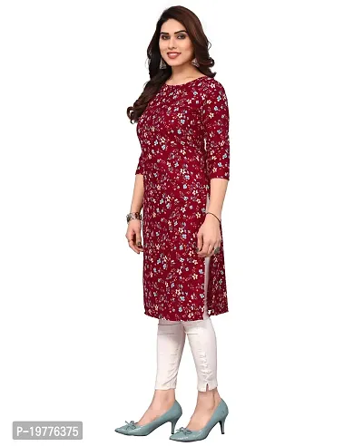 Trendy Straight Multicoloured Printed Crepe Kurta Combo For Women-thumb2