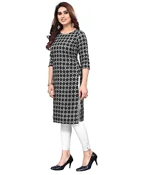 Trendy Straight Multicoloured Printed Crepe Kurta Combo For Women-thumb2