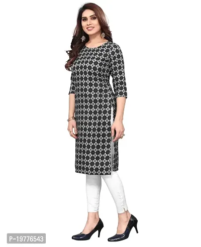 Trendy Straight Multicoloured Printed Crepe Kurta Combo For Women-thumb3