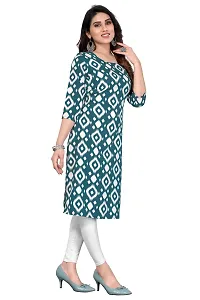 Trendy Straight Multicoloured Printed Crepe Kurta Combo For Women-thumb2