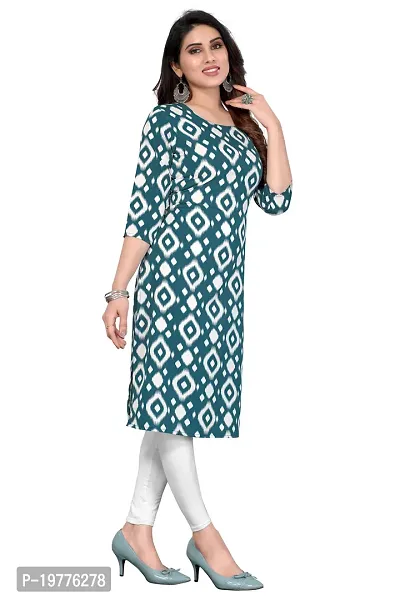 Trendy Straight Multicoloured Printed Crepe Kurta Combo For Women-thumb3