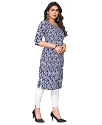 Trendy Straight Multicoloured Printed Crepe Kurta Combo For Women-thumb2