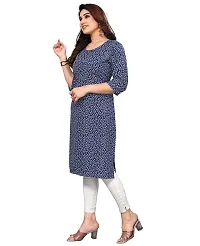 Trendy Straight Multicoloured Printed Crepe Kurta Combo For Women-thumb1