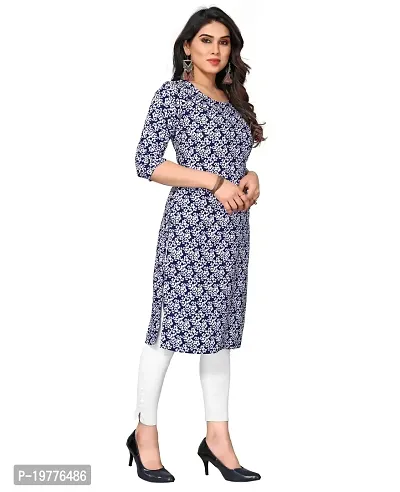 Trendy Straight Multicoloured Printed Crepe Kurta Combo For Women-thumb2