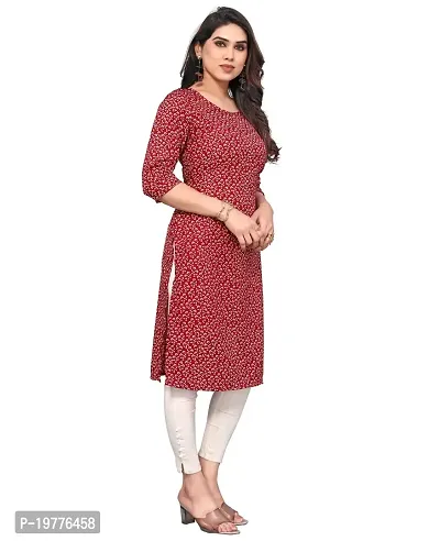 Trendy Straight Multicoloured Printed Crepe Kurta Combo For Women-thumb3