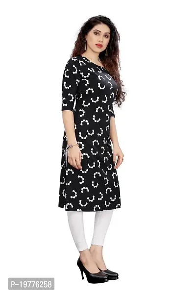 Trendy Straight Multicoloured Printed Crepe Kurta Combo For Women-thumb3