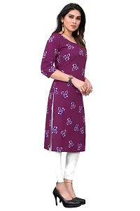 Trendy Straight Multicoloured Printed Crepe Kurta Combo For Women-thumb2