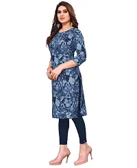 Trendy Straight Multicoloured Printed Crepe Kurta Combo For Women-thumb2