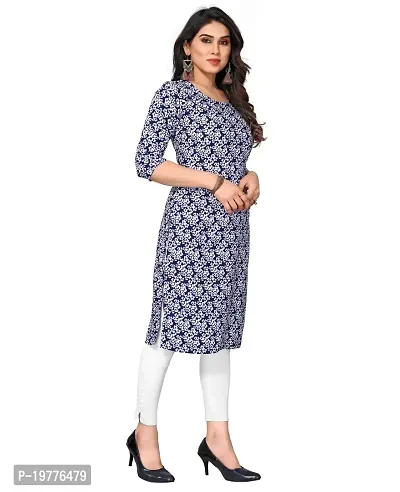 Trendy Straight Multicoloured Printed Crepe Kurta Combo For Women-thumb3