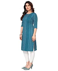 Trendy Straight Multicoloured Printed Crepe Kurta Combo For Women-thumb2