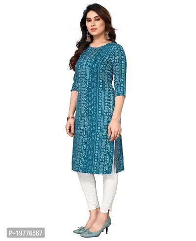 Trendy Straight Multicoloured Printed Crepe Kurta Combo For Women-thumb3