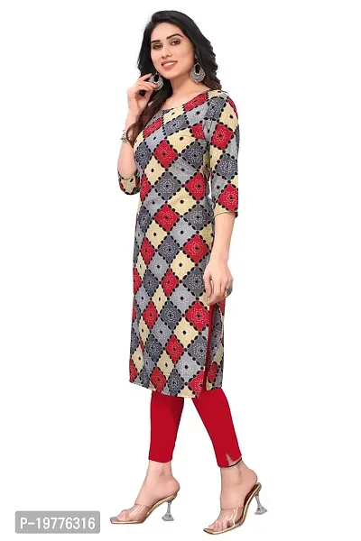 Trendy Straight Multicoloured Printed Crepe Kurta Combo For Women-thumb3