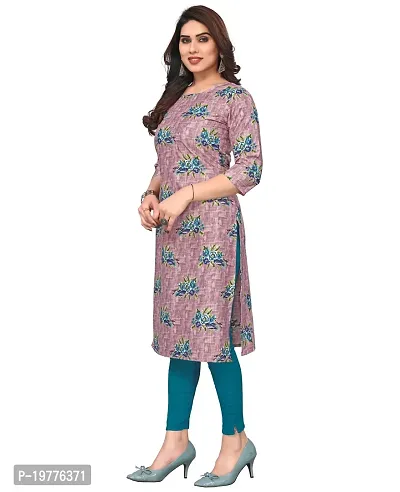 Trendy Straight Multicoloured Printed Crepe Kurta Combo For Women-thumb2