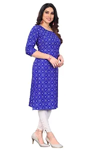 Trendy Straight Multicoloured Printed Crepe Kurta Combo For Women-thumb2