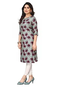 Trendy Straight Multicoloured Printed Crepe Kurta Combo For Women-thumb1