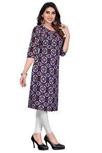 Trendy Straight Multicoloured Printed Crepe Kurta Combo For Women-thumb2