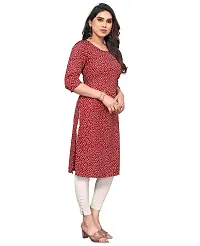 Trendy Straight Multicoloured Printed Crepe Kurta Combo For Women-thumb1