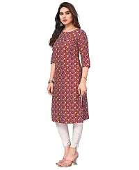 Trendy Straight Multicoloured Printed Crepe Kurta Combo For Women-thumb2