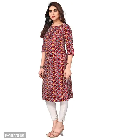 Trendy Straight Multicoloured Printed Crepe Kurta Combo For Women-thumb3