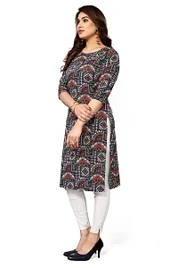 Trendy Straight Multicoloured Printed Crepe Kurta Combo For Women-thumb2