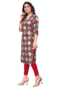 Trendy Straight Multicoloured Printed Crepe Kurta Combo For Women-thumb1