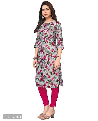 Trendy Straight Multicoloured Printed Crepe Kurta Combo For Women-thumb3