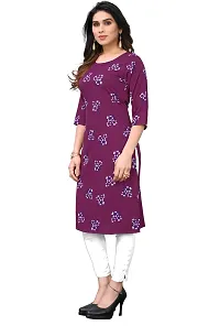 Elegant Crepe Printed Kurta For Women- Pack Of 3-thumb4