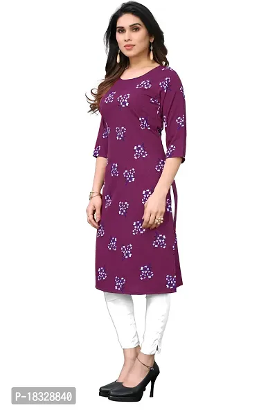 Elegant Crepe Printed Kurta For Women- Pack Of 3-thumb5