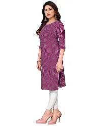 Trendy Straight Multicoloured Printed Crepe Kurta Combo For Women-thumb2