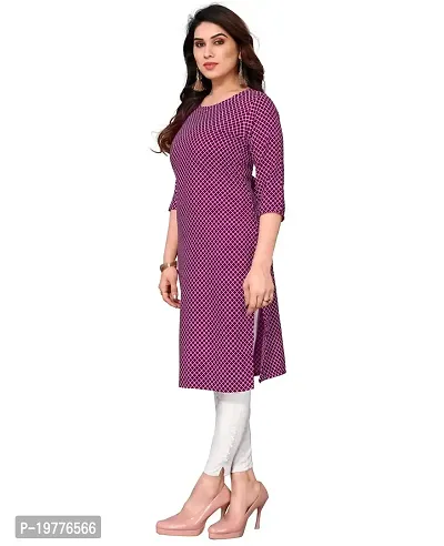 Trendy Straight Multicoloured Printed Crepe Kurta Combo For Women-thumb3