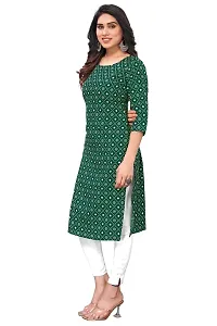 Trendy Straight Multicoloured Printed Crepe Kurta Combo For Women-thumb2