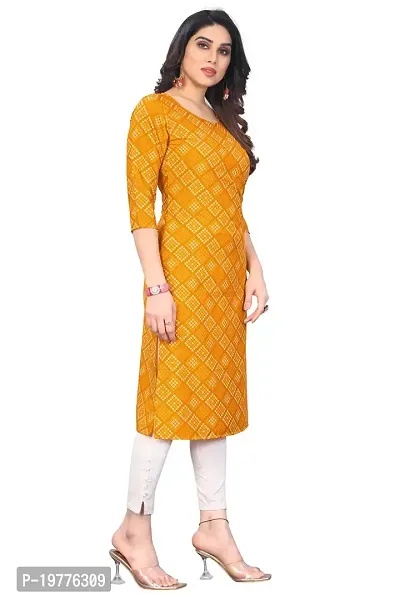 Trendy Straight Multicoloured Printed Crepe Kurta Combo For Women-thumb3