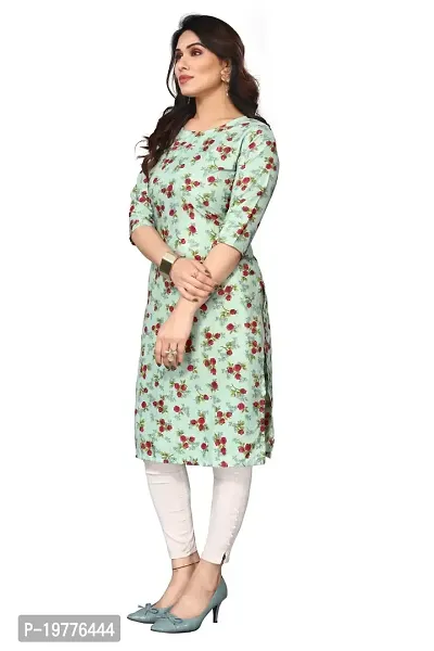 Trendy Straight Multicoloured Printed Crepe Kurta Combo For Women-thumb3