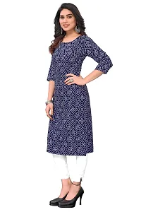 Trendy Straight Multicoloured Printed Crepe Kurta Combo For Women-thumb1