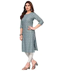 Trendy Straight Multicoloured Printed Crepe Kurta Combo For Women-thumb2