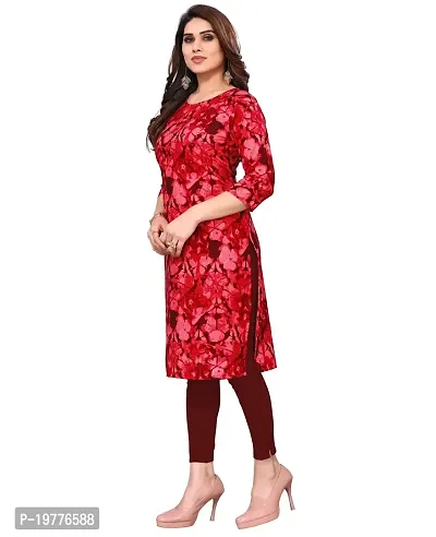 Trendy Straight Multicoloured Printed Crepe Kurta Combo For Women-thumb3