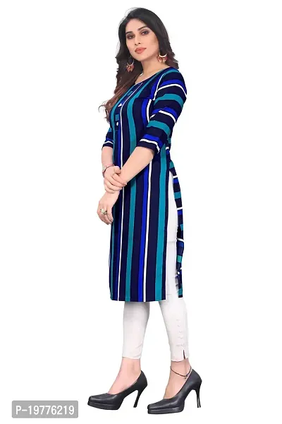 Trendy Straight Multicoloured Printed Crepe Kurta Combo For Women-thumb3